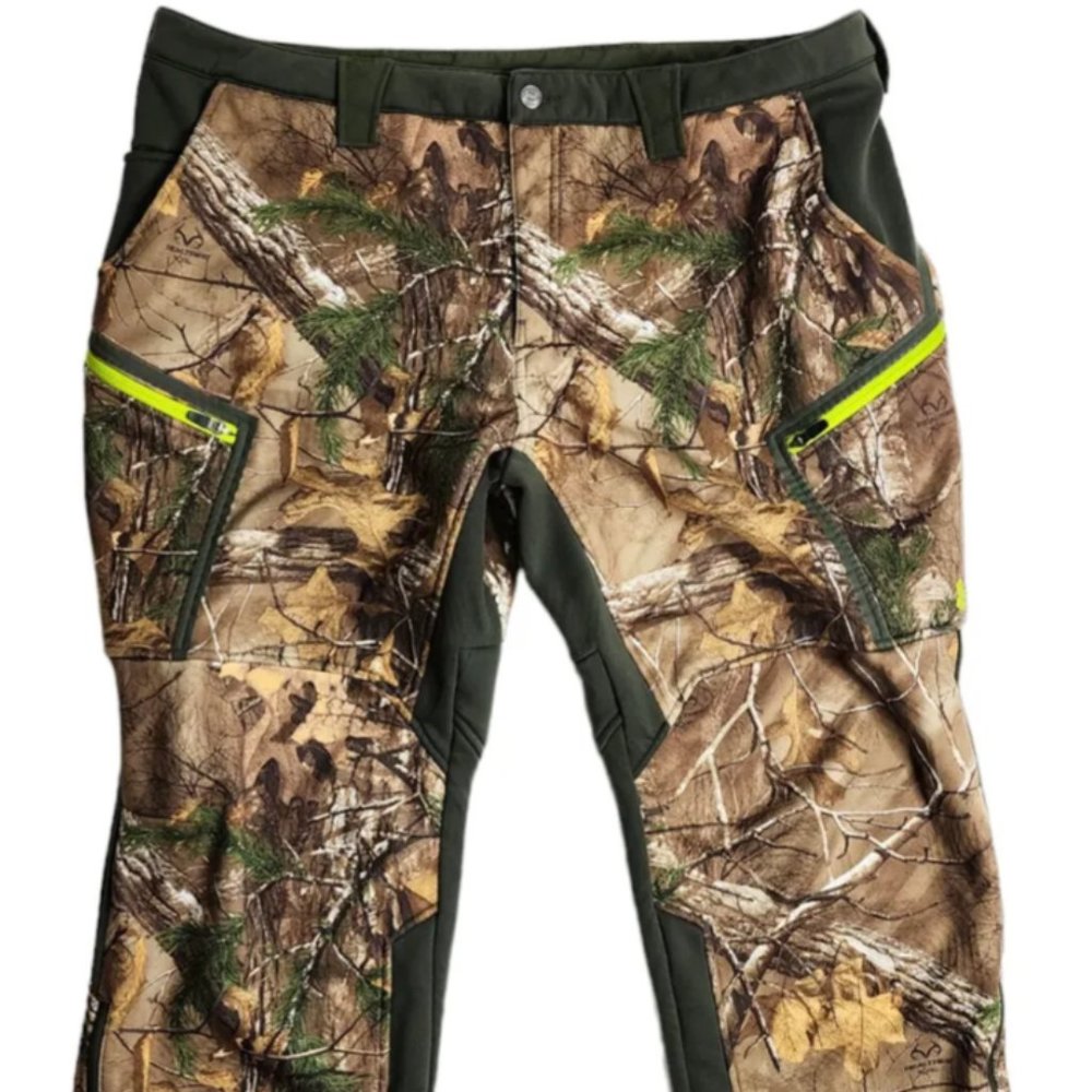 Under Armour Hunting Scent Control Infrared Softshell Camo Pants Size 40 Loose